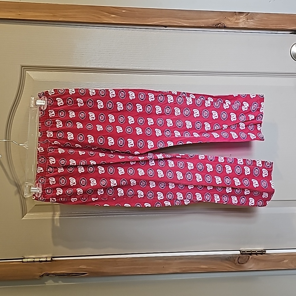 Kids Washington Nationals Pajama Pants Large Red And Blue